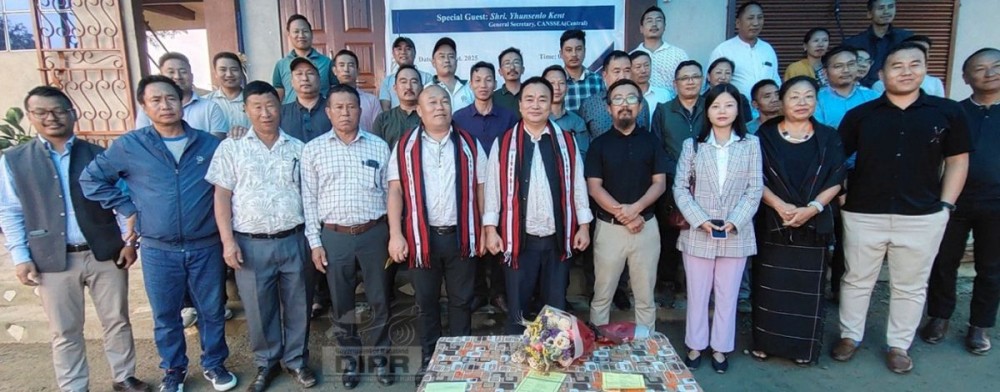 CANSSEA (central) Kohima, General Secretary, Yhunsenlo Kent and others during the inauguration of CANSSEA), Tseminyu Unit office on September 10. (DIPR Photo)